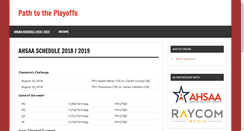 Desktop Screenshot of pathtotheplayoffs.com